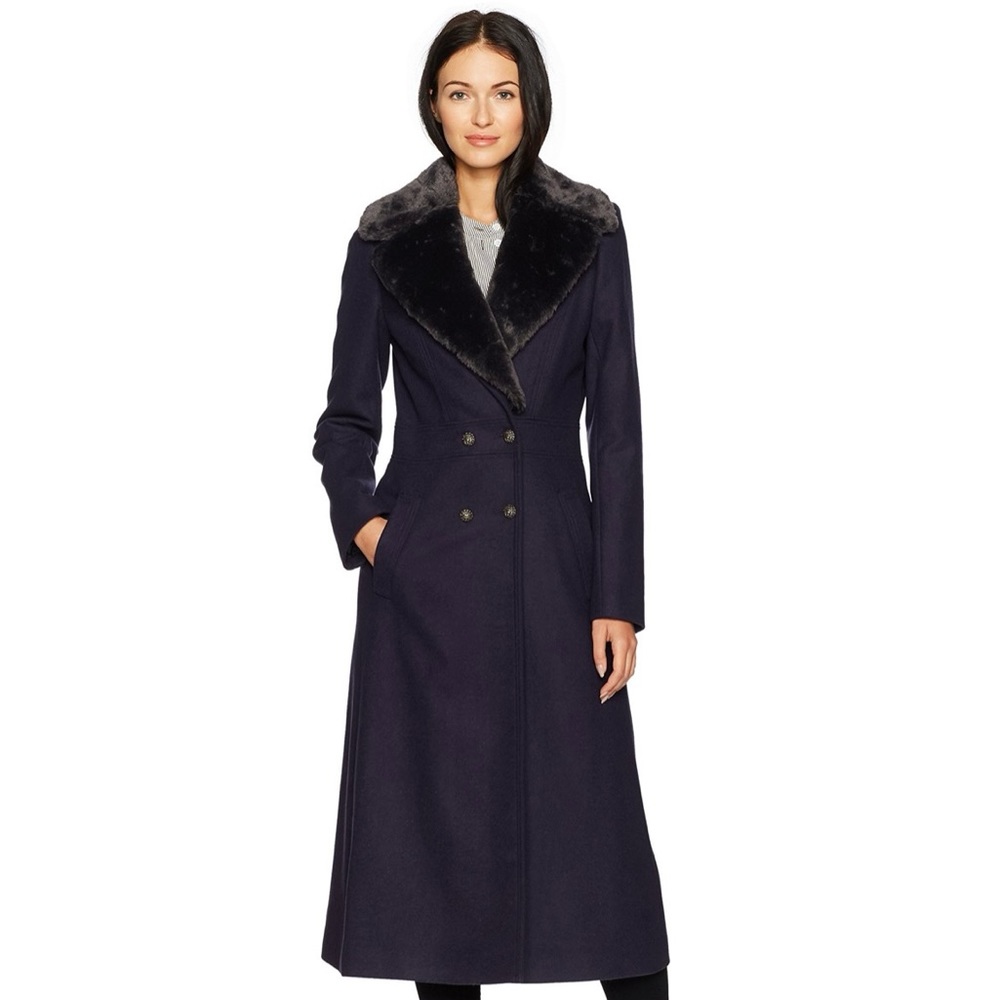 Just Cavalli, Long Coat, Size 42 (US Small), Double-Breasted, NWT